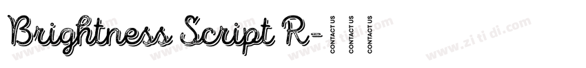 Brightness Script R字体转换